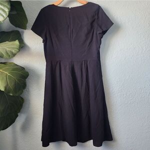 Pendleton fit and flare midi dress lined short sleeve